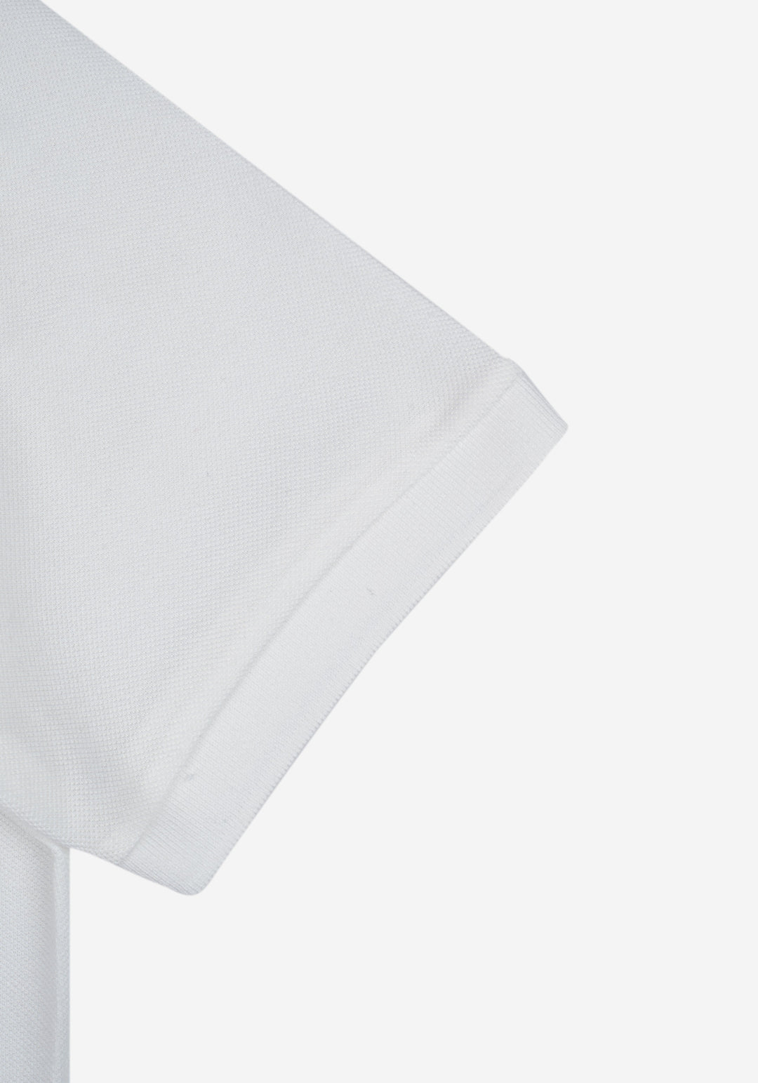 Ice White Cotton Polo Shirt