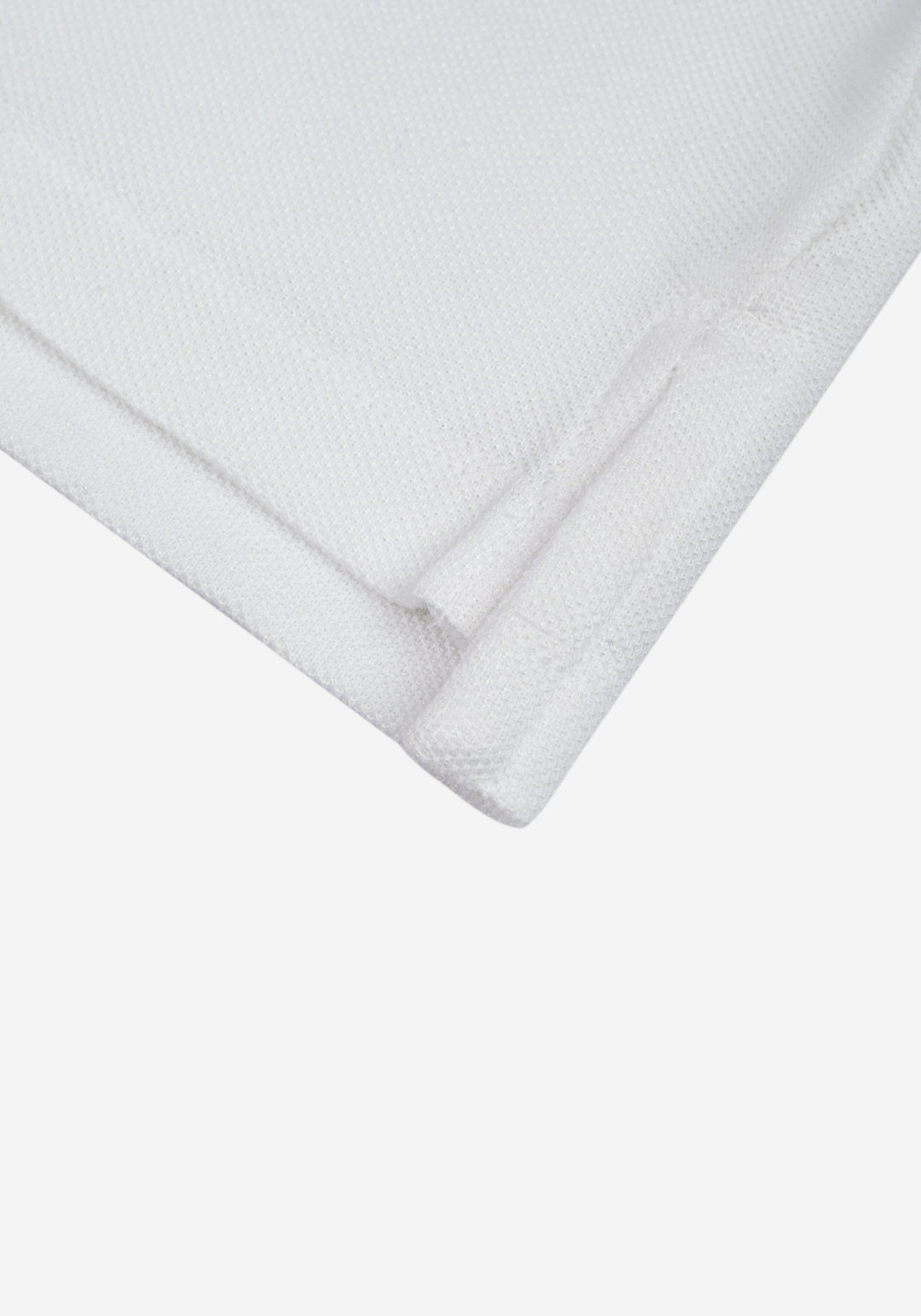 Ice White Cotton Polo Shirt