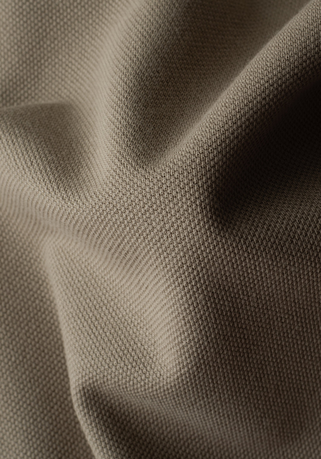 Dull Beige Cotton Polo Shirt