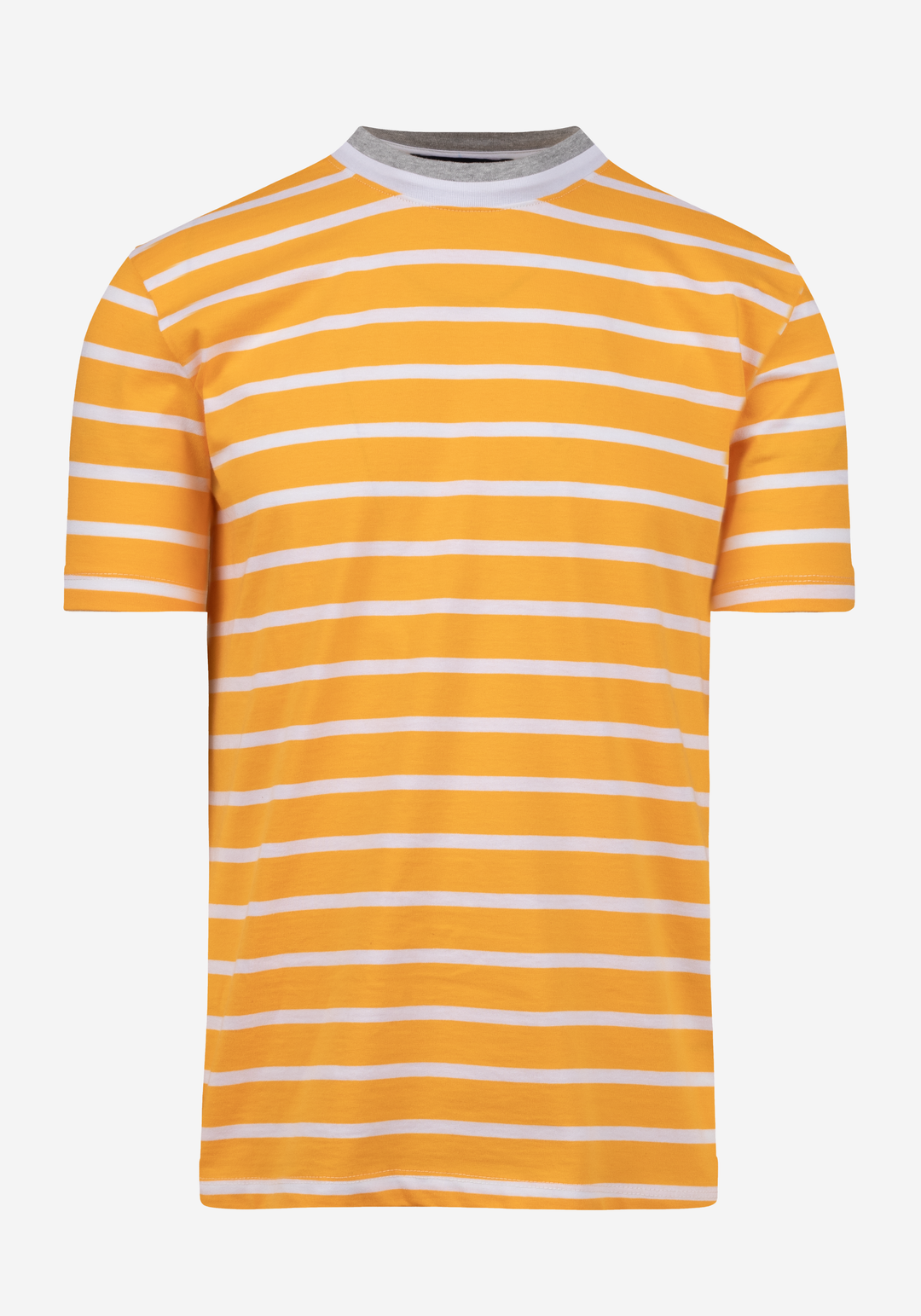 Royal Orange Stripe Cotton T-Shirt