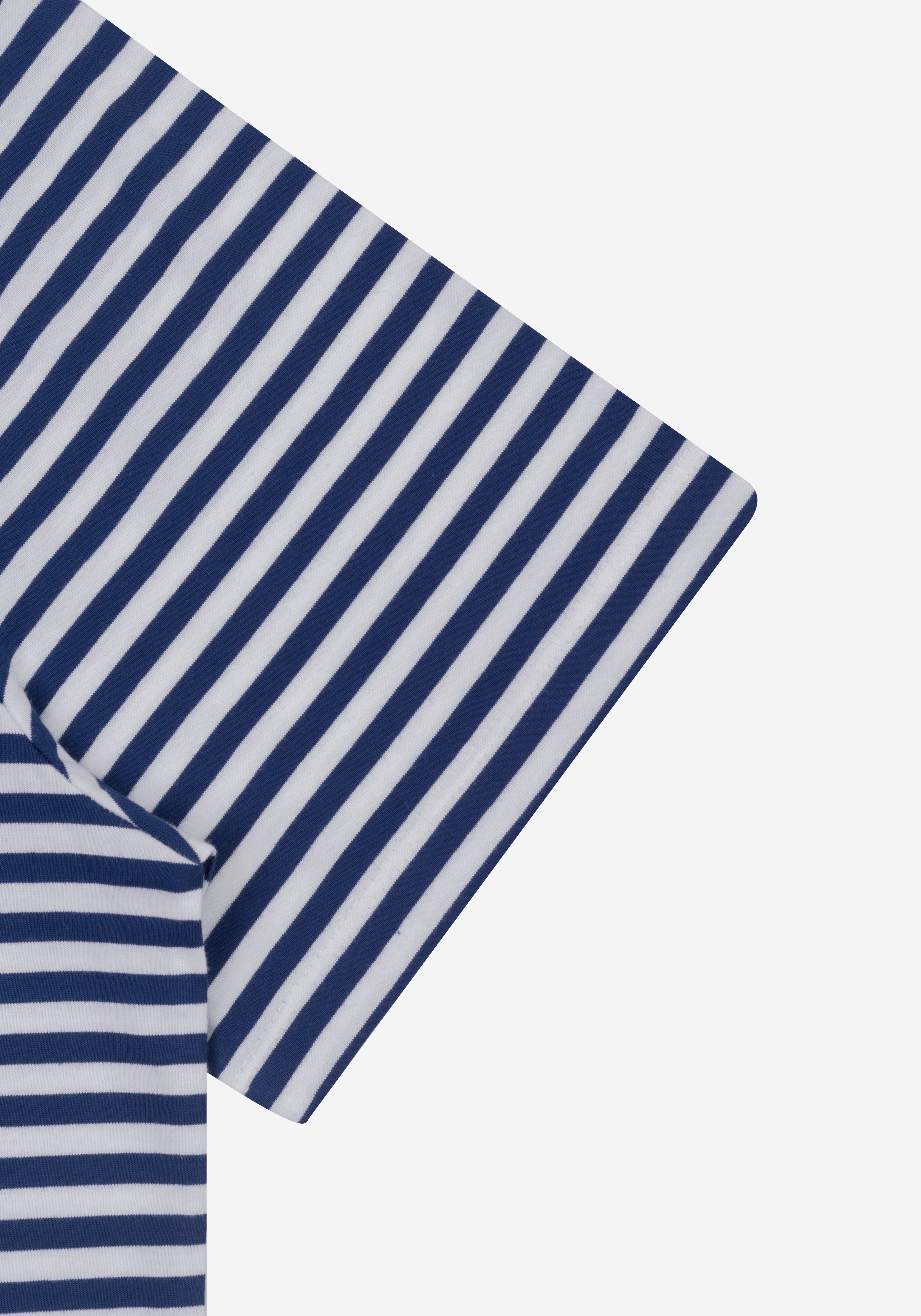 Ocean Navy Stripe Cotton T-Shirt