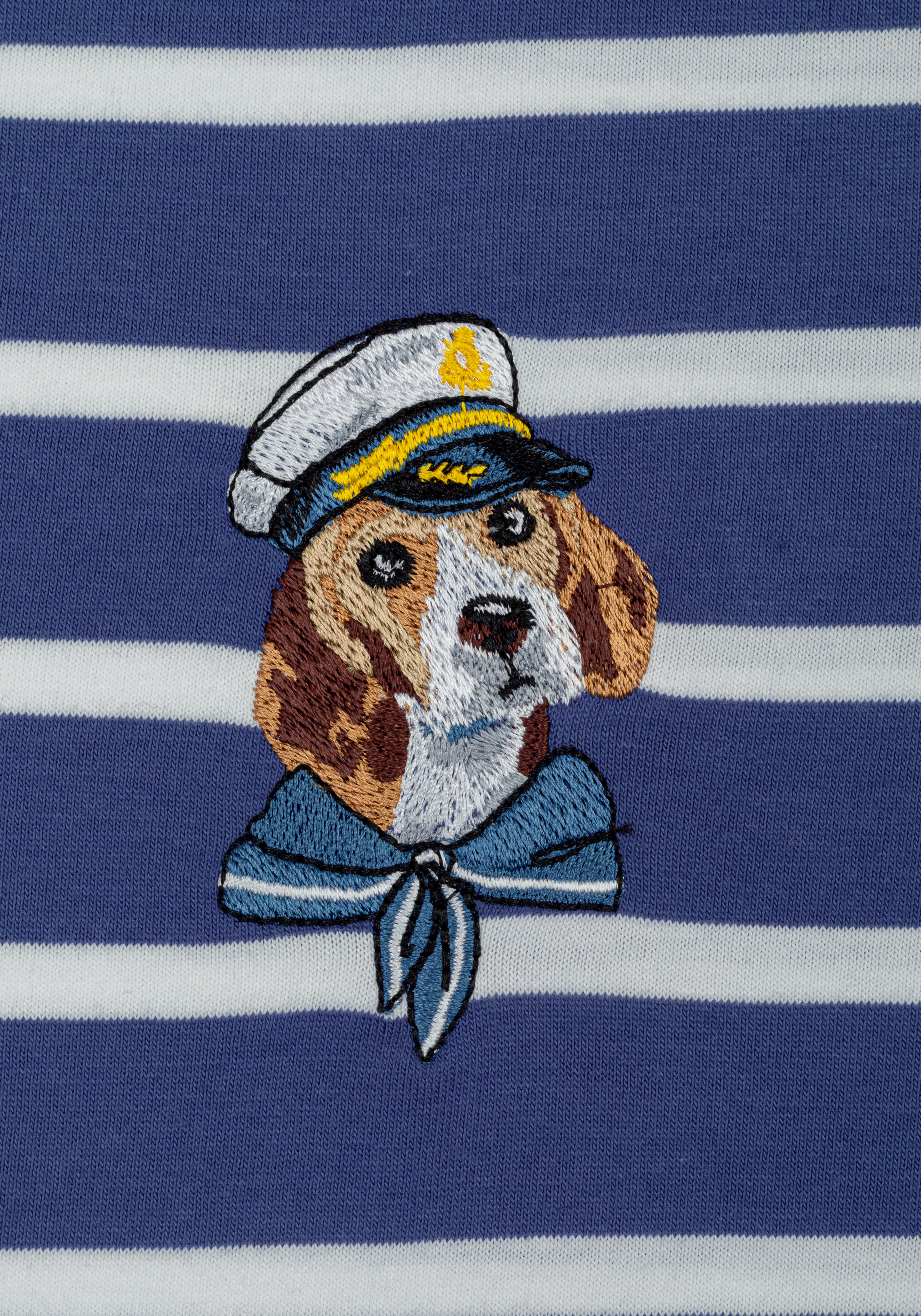 Twilight Navy Stripe Cotton T-Shirt