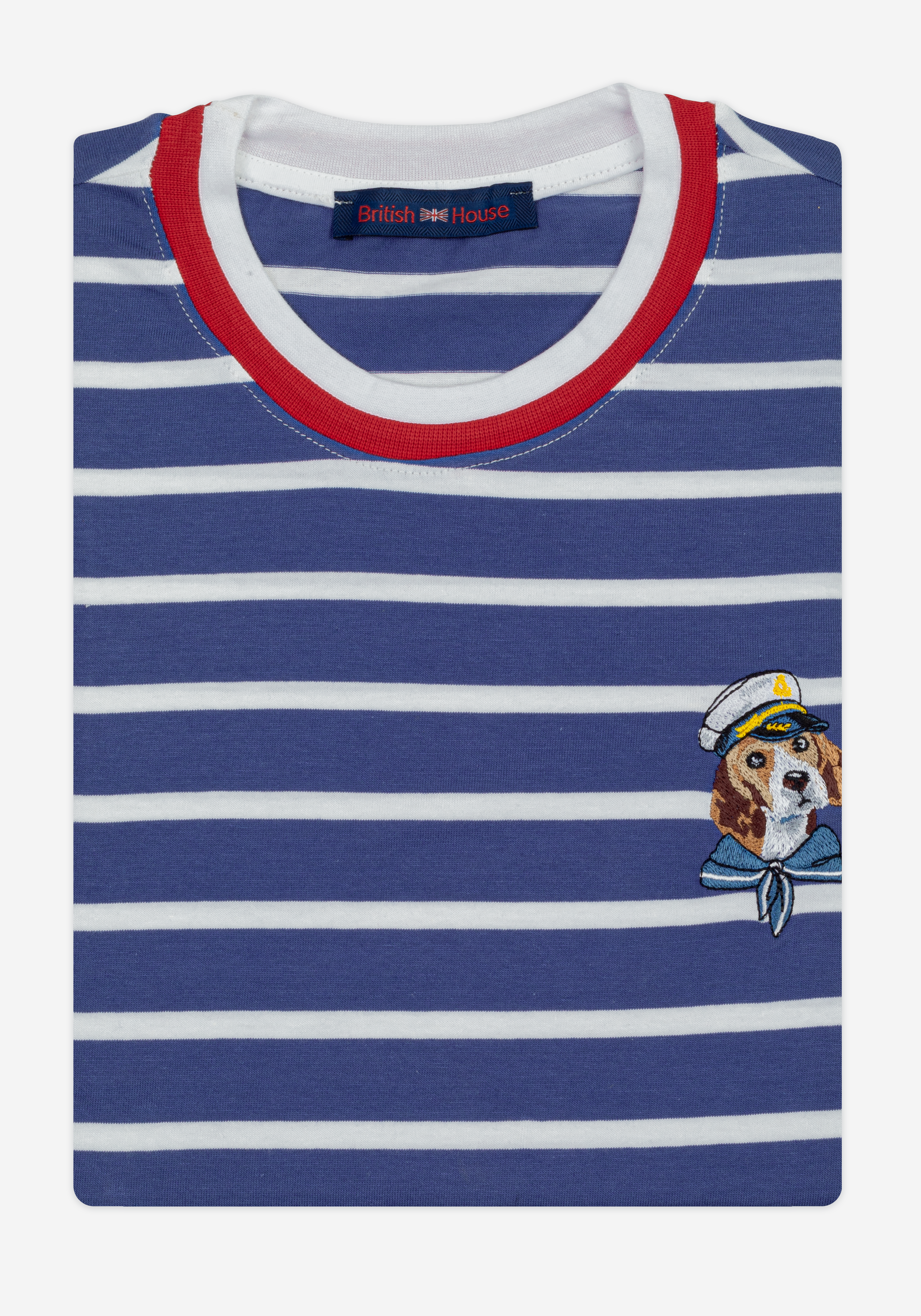 Twilight Navy Stripe Cotton T-Shirt