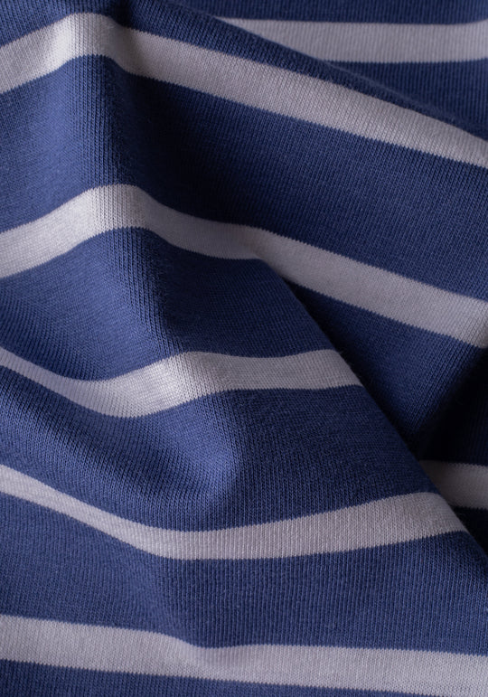 Twilight Navy Stripe Cotton T-Shirt