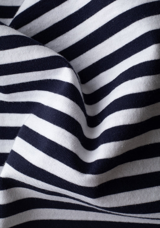 Lunar Navy Stripe Cotton T-Shirt