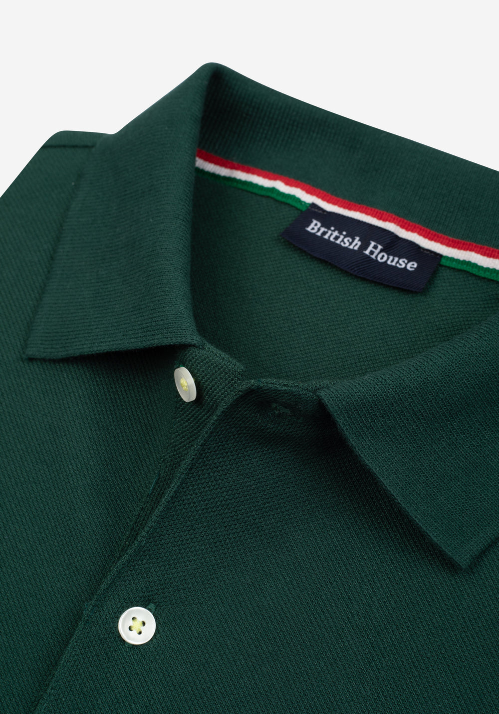 Hunter Green Cotton Polo Shirt