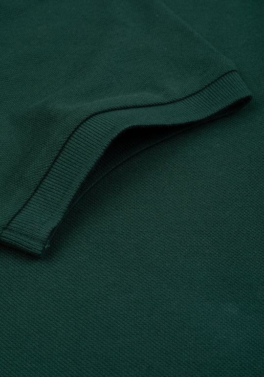 Hunter Green Cotton Polo Shirt