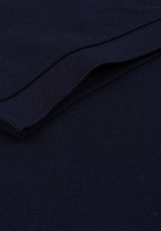 Midnight Navy Cotton Polo Shirt
