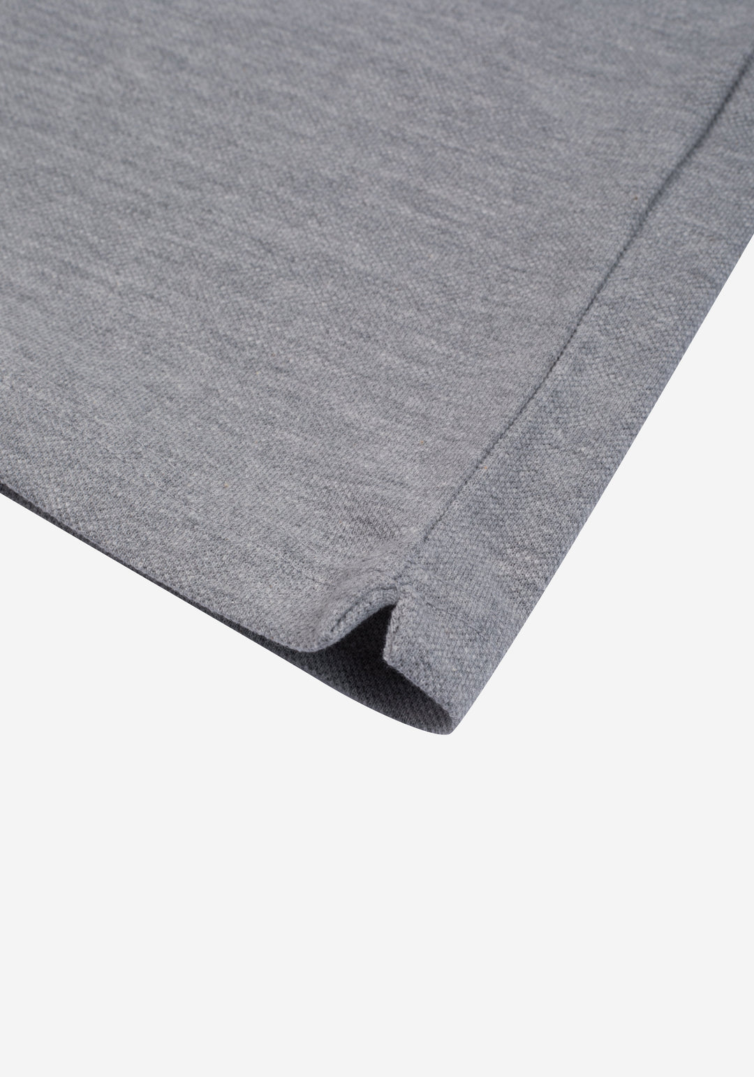 Concrete Grey Cotton Polo Shirt