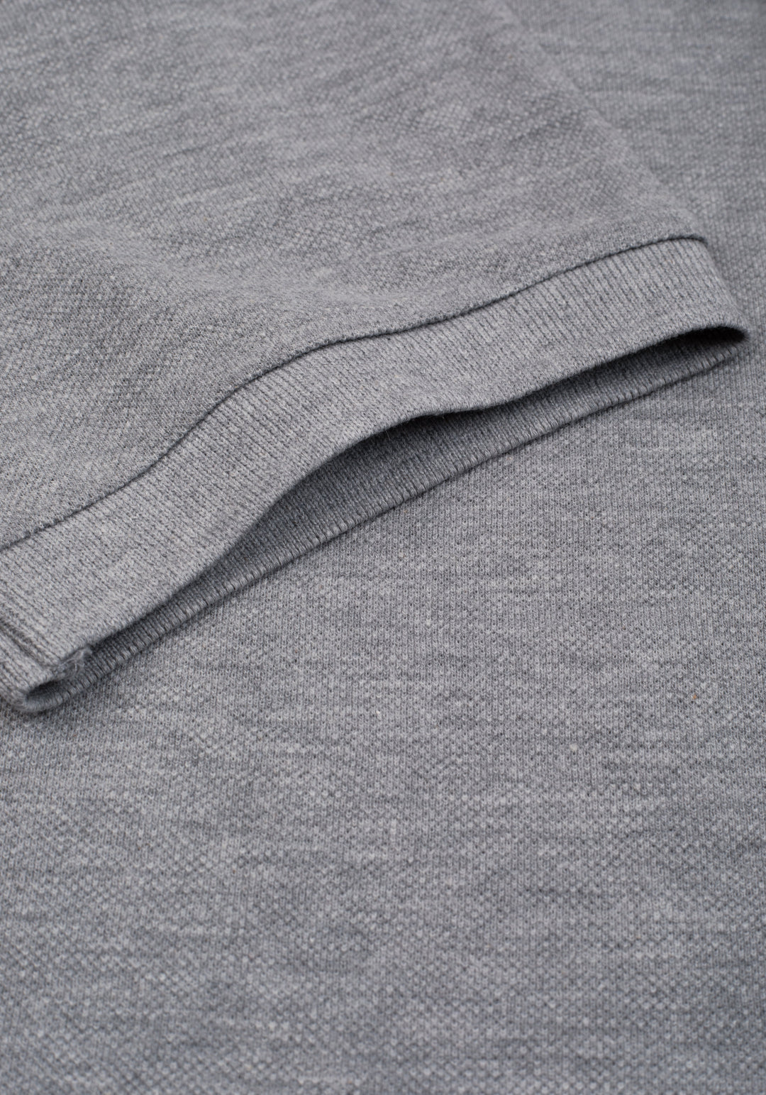 Concrete Grey Cotton Polo Shirt