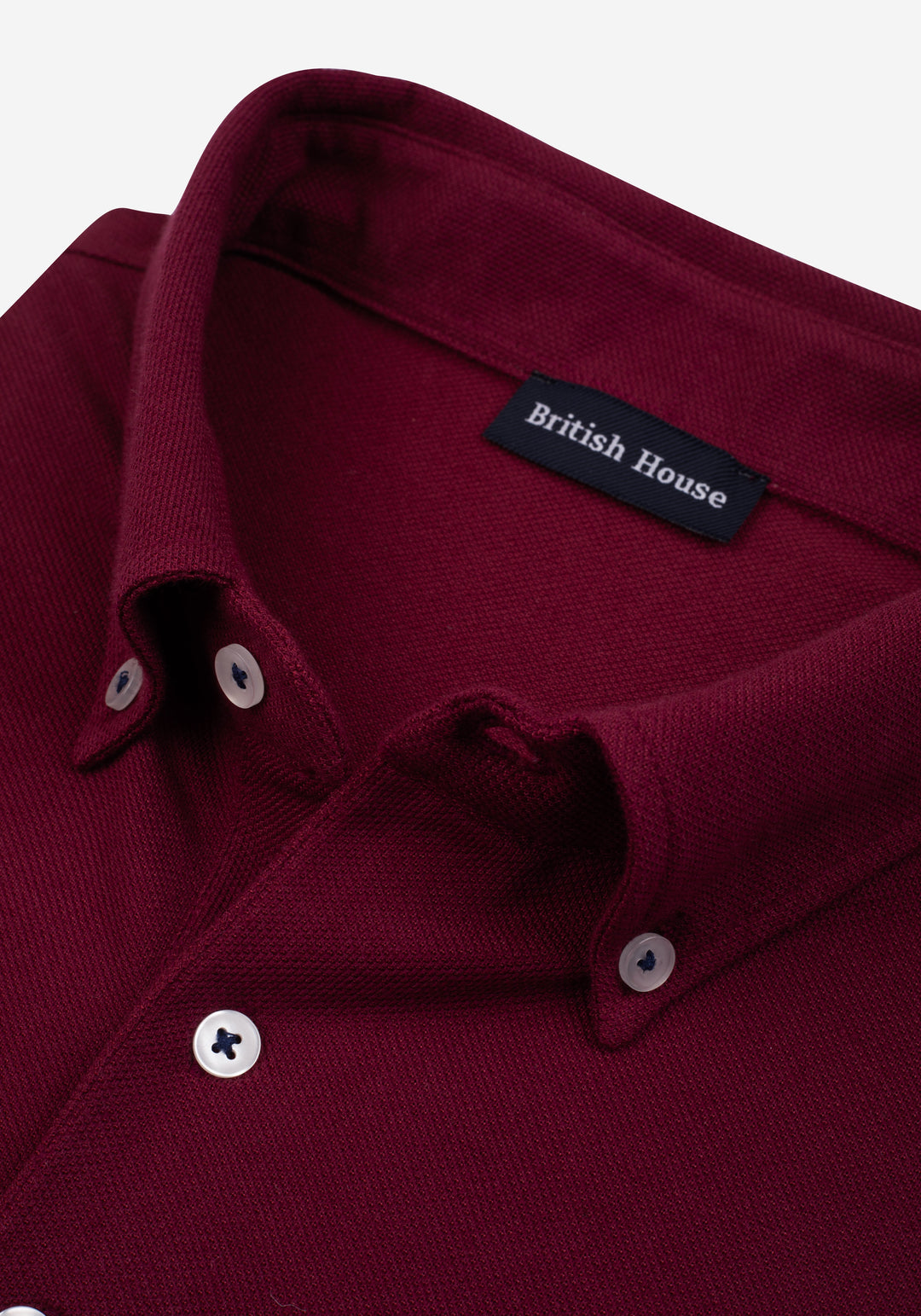 Scarlet Burgundy Cotton Polo Shirt