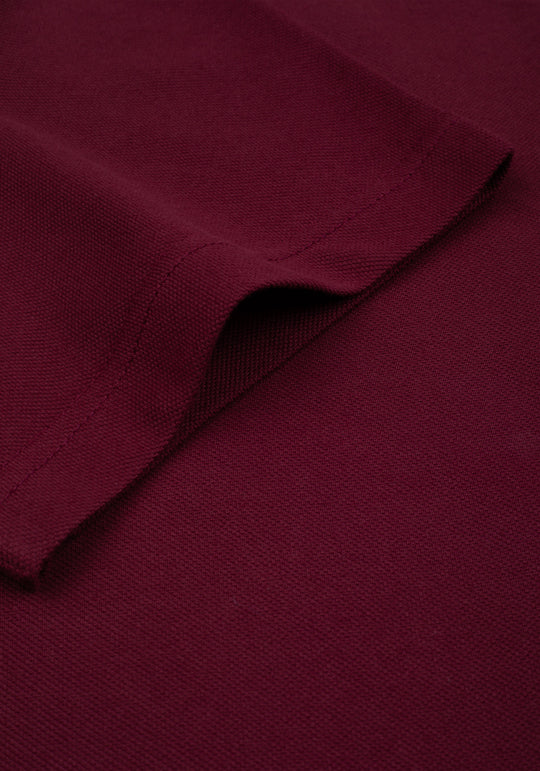 Scarlet Burgundy Cotton Polo Shirt