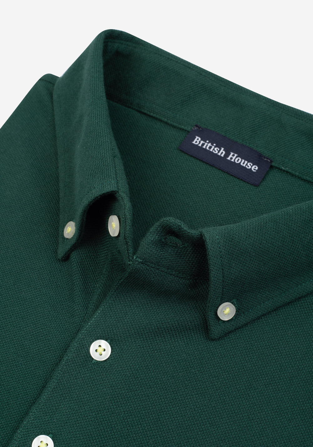 Dark Leaf Green Cotton Polo Shirt