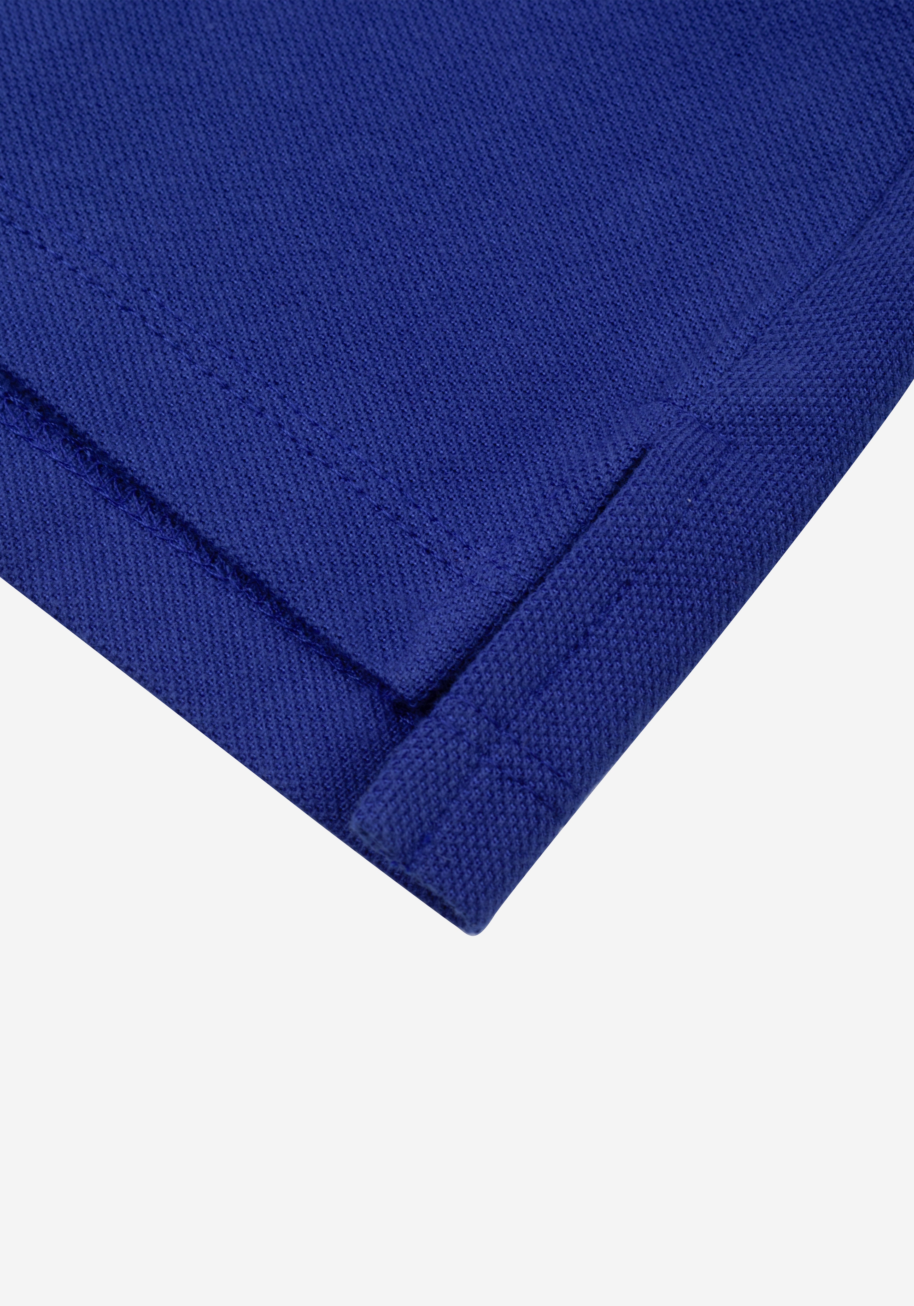Pure Blue Cotton Polo Shirt
