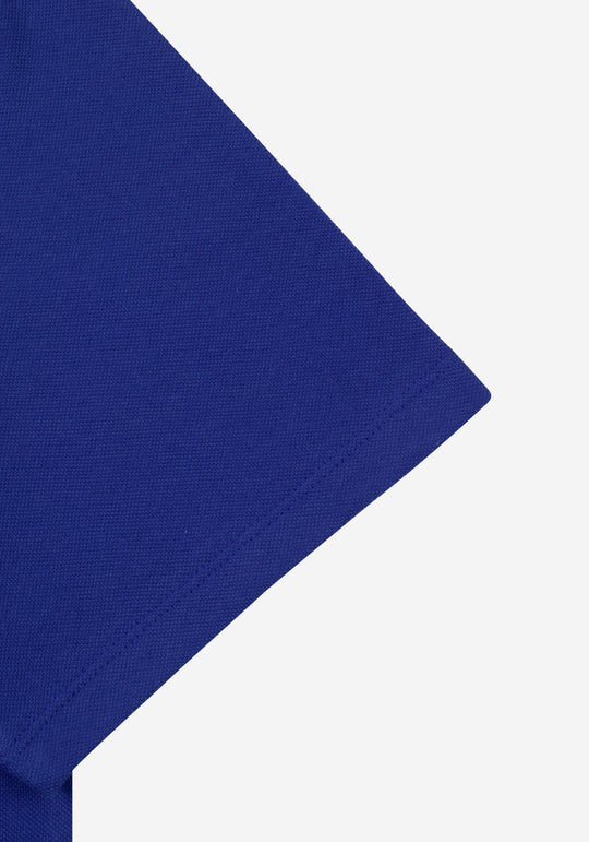 True Blue Cotton Polo Shirt