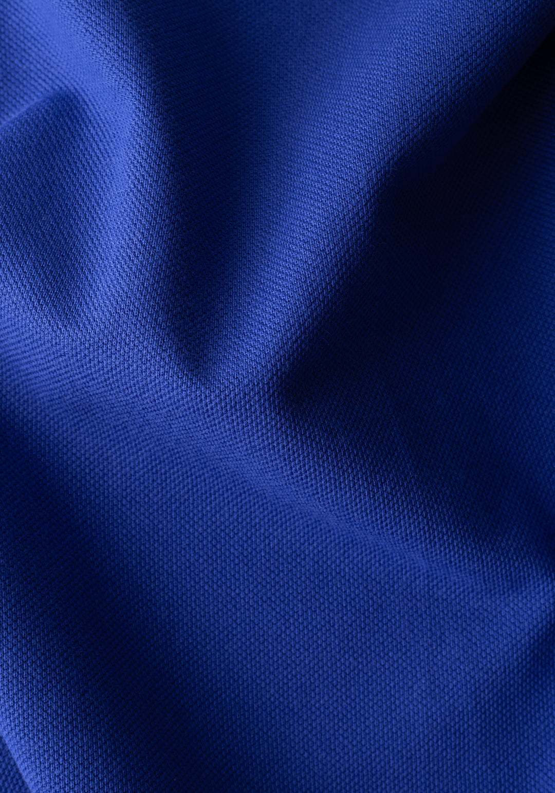 Pure Blue Cotton Polo Shirt