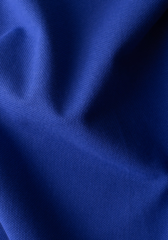 Pure Blue Cotton Polo Shirt