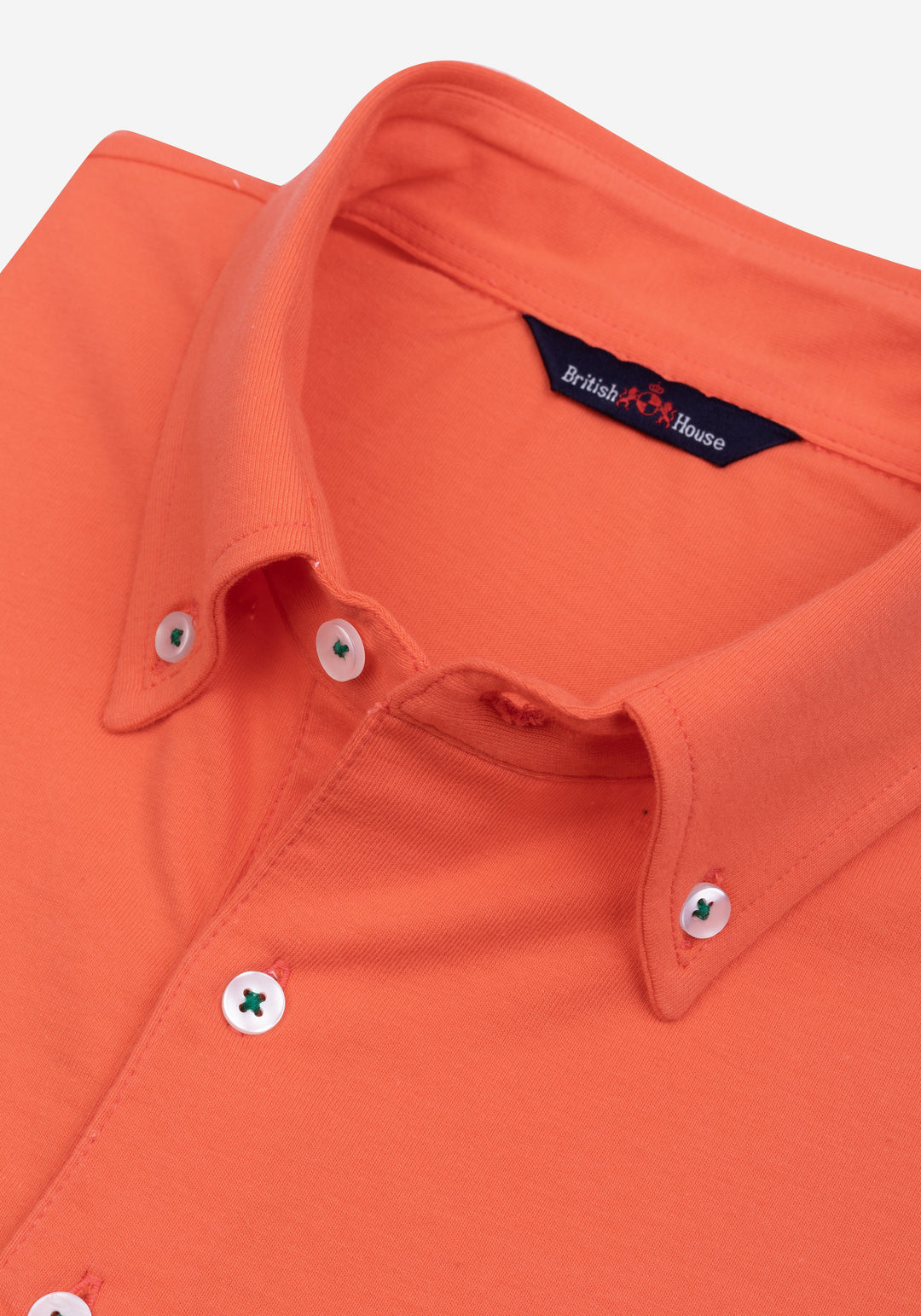 Dune Orange Cotton Polo Shirt