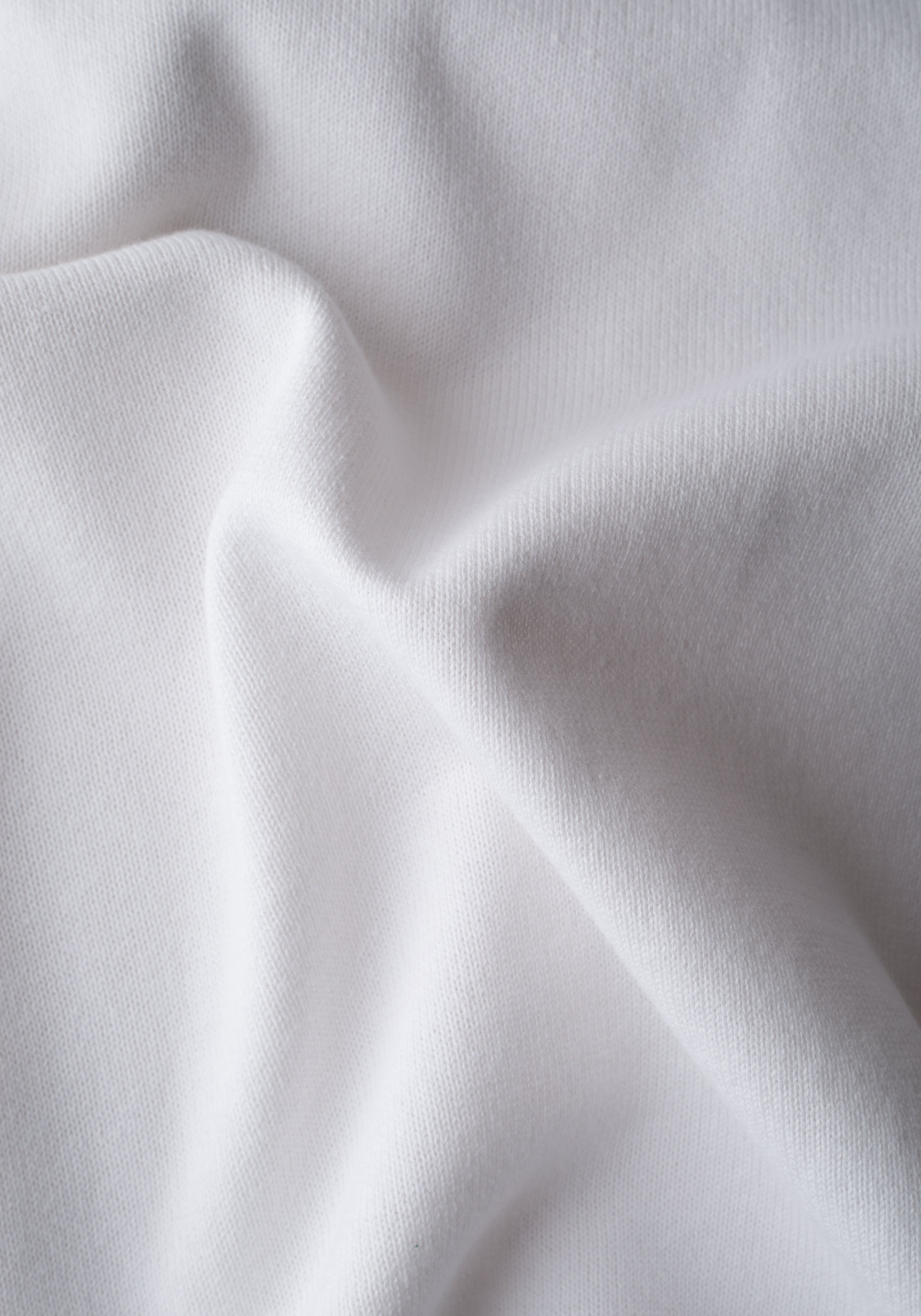 Pure White Knitted Polo Shirt