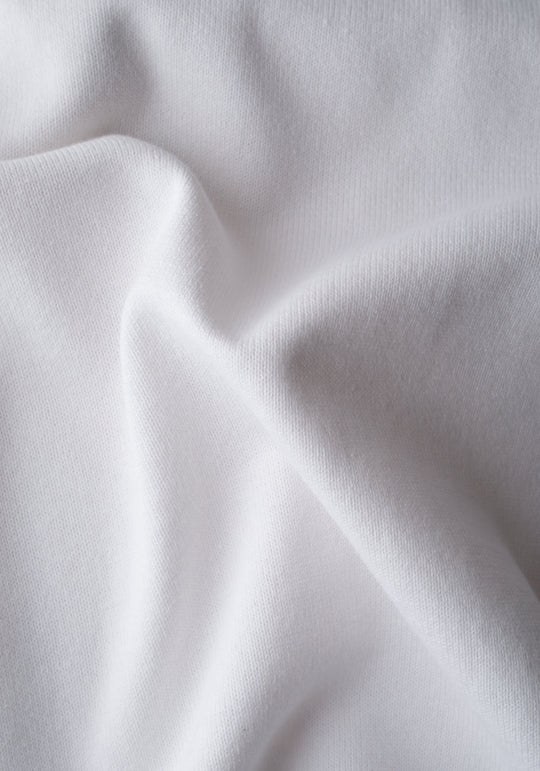 Pure White Knitted Polo Shirt