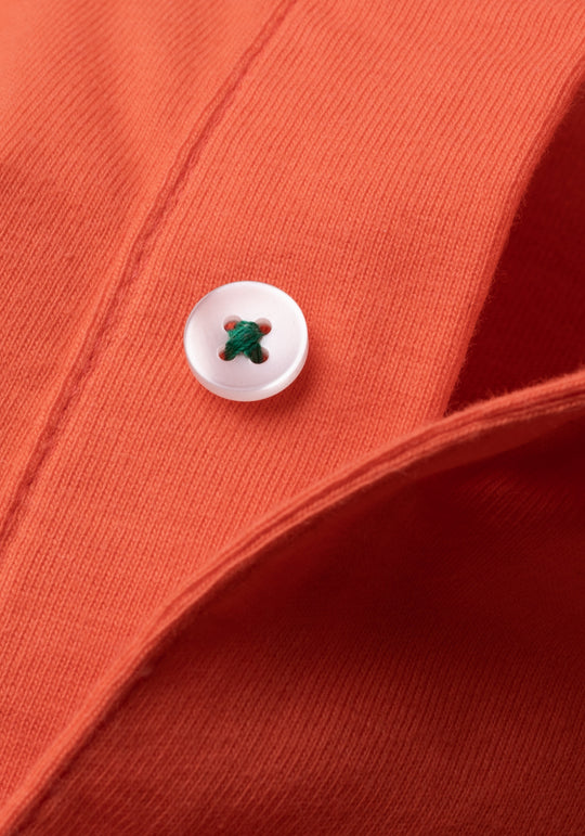 Dune Orange Cotton Polo Shirt