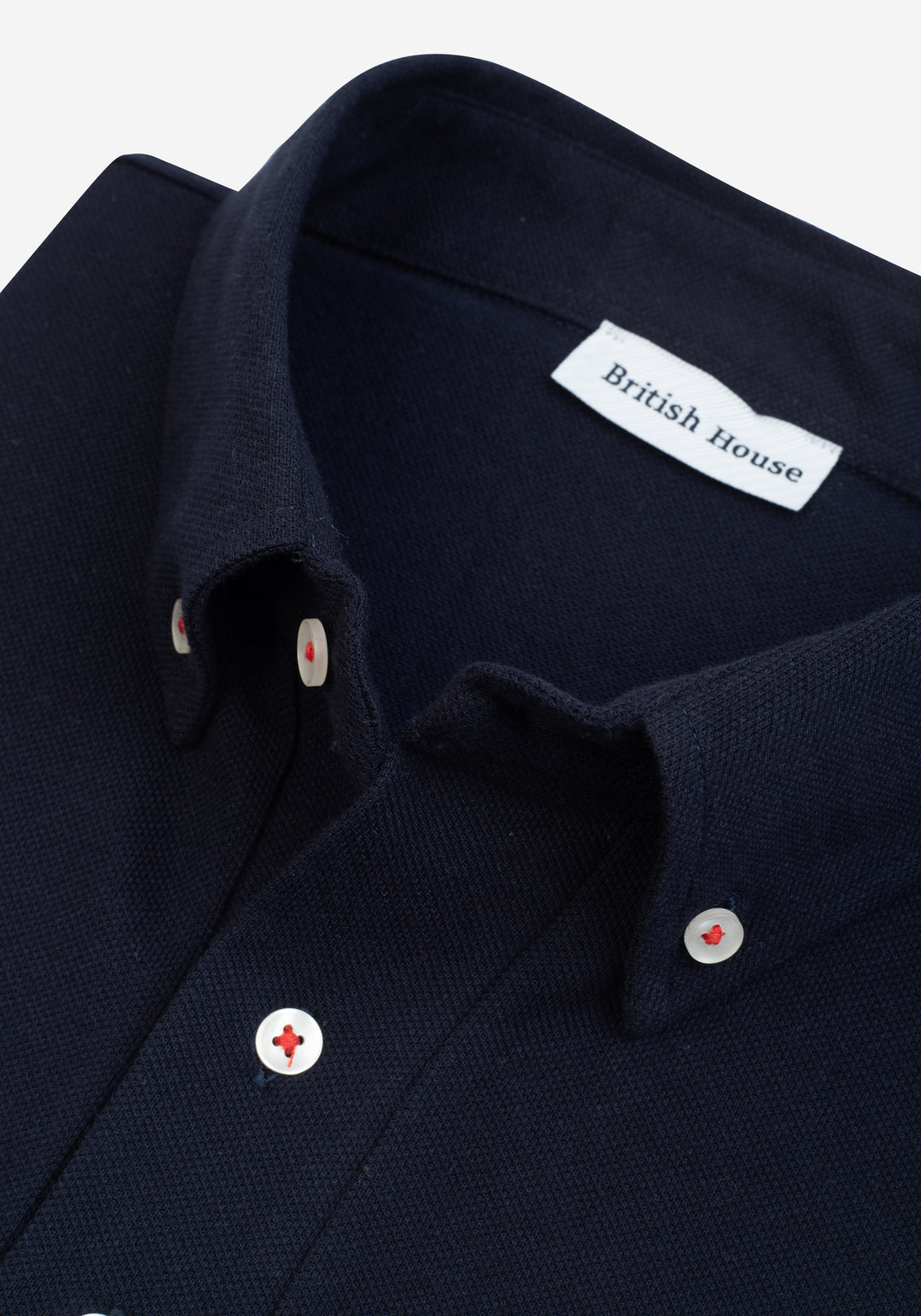 Pure Navy Cotton Polo Shirt
