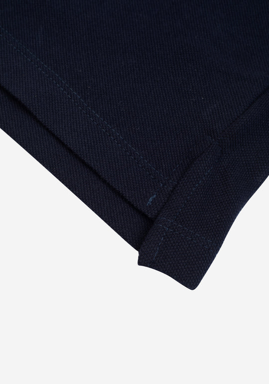 Deep Navy Cotton Polo Shirt
