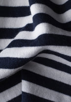 Onyx Navy Stripe Knitted Polo Shirt
