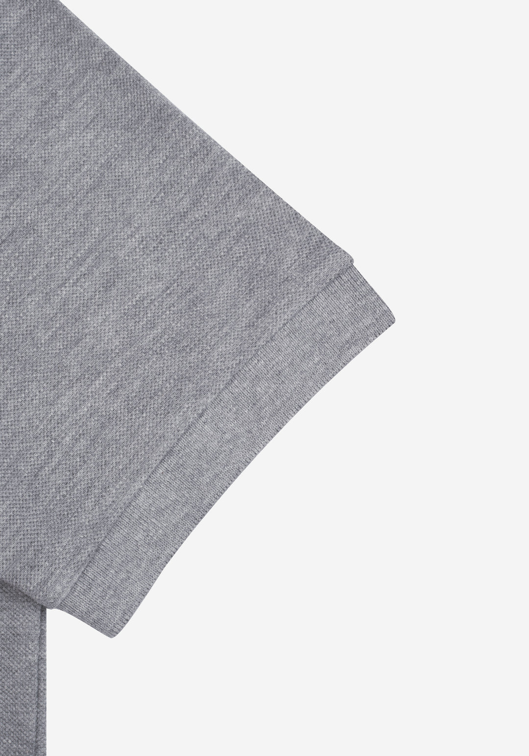 Ash Grey Cotton Polo Shirt