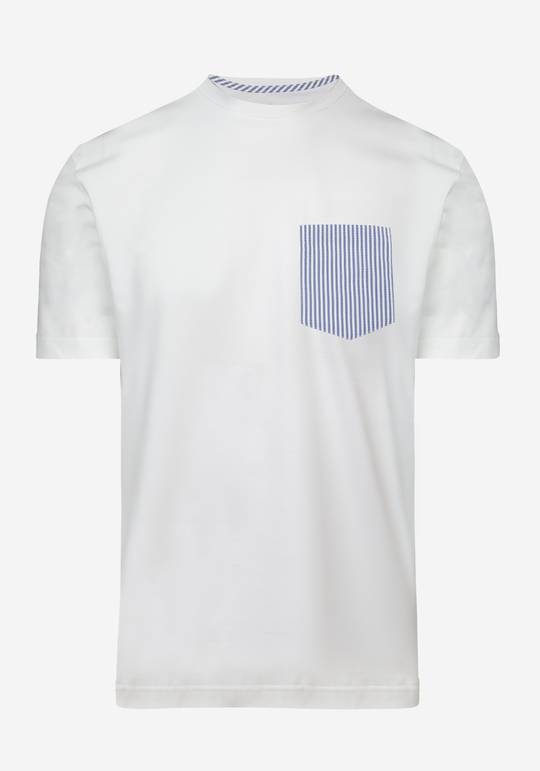 White Royal Blue T-Shirt