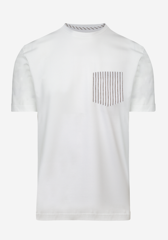 White Tan Brown T-Shirt