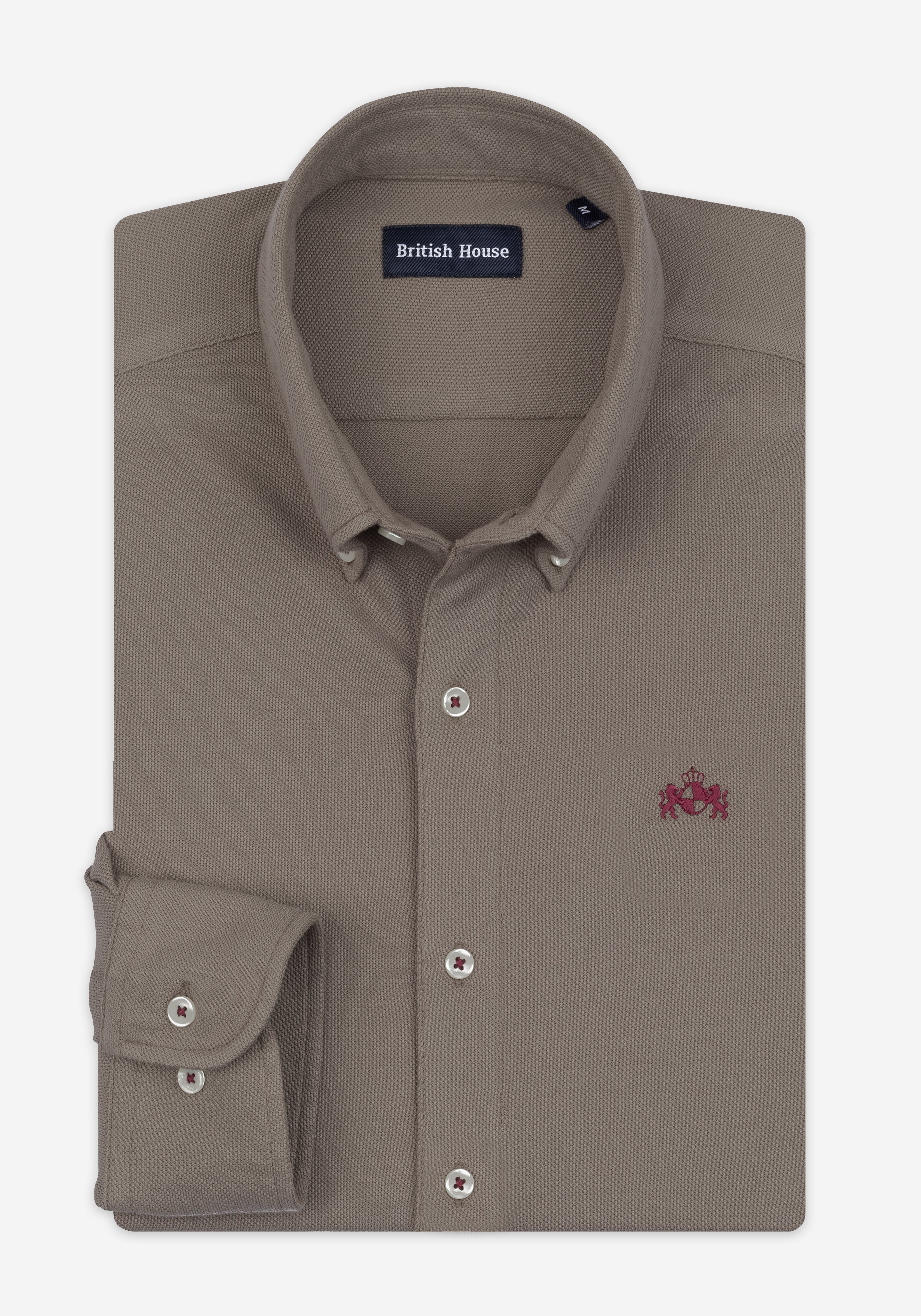 Cocoa Brown PiquÃ© Shirt