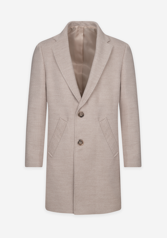 Sable Beige Poly Coat