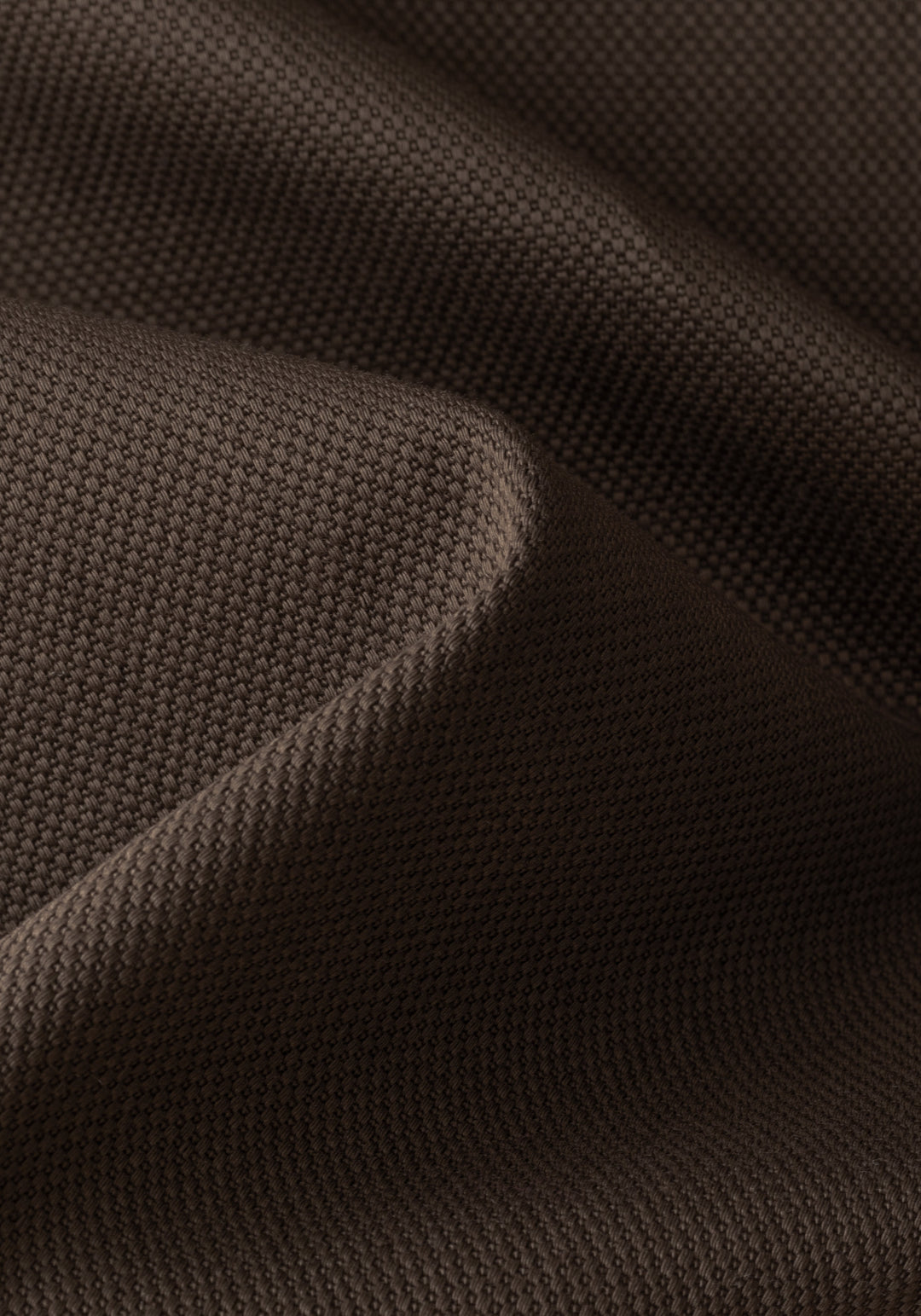 Earth Brown Piqué Gabardine