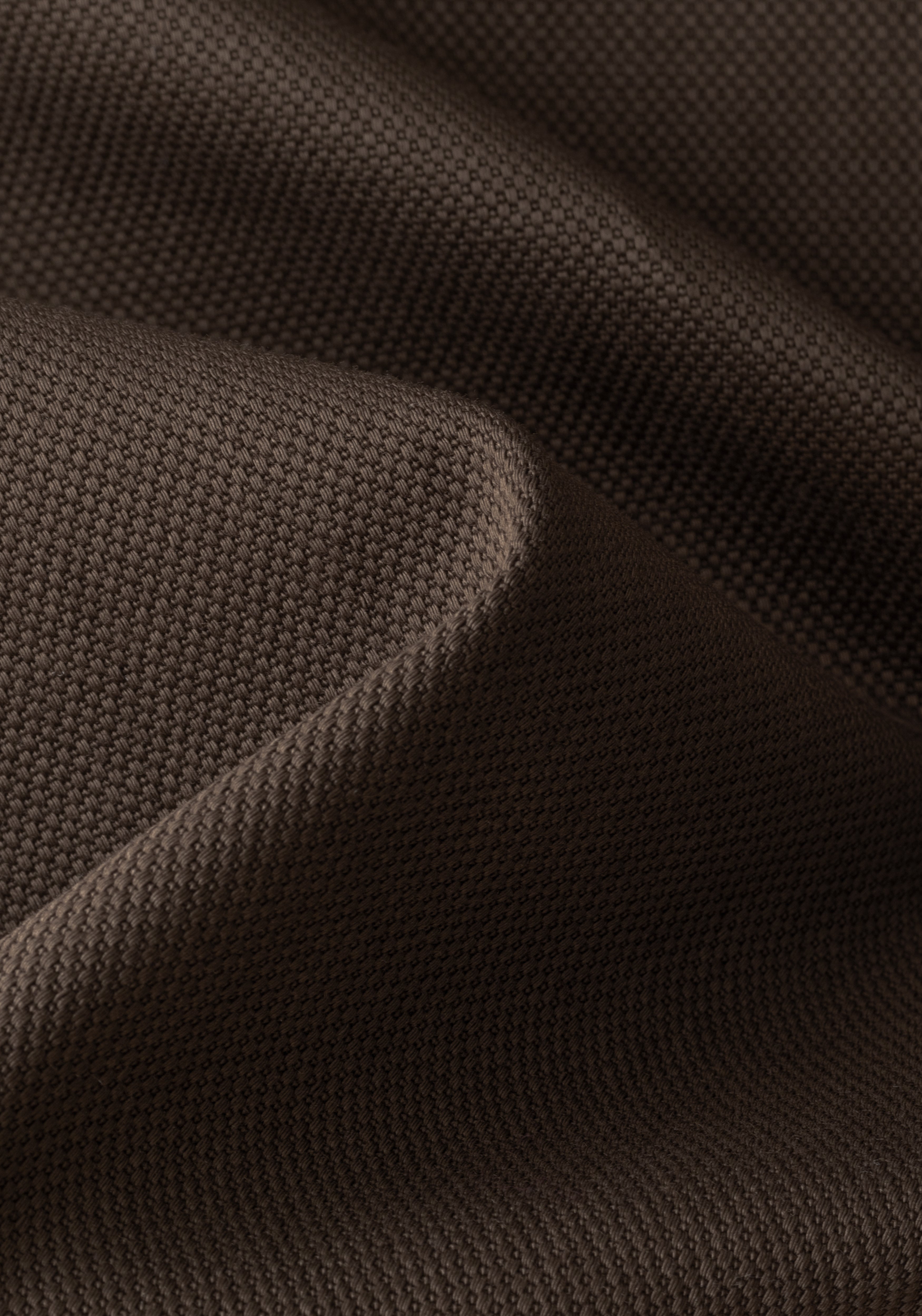 Earth Brown PiquÃ© Gabardine