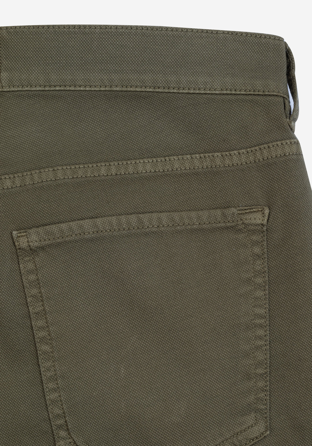 Classic Olive Piqué Gabardine