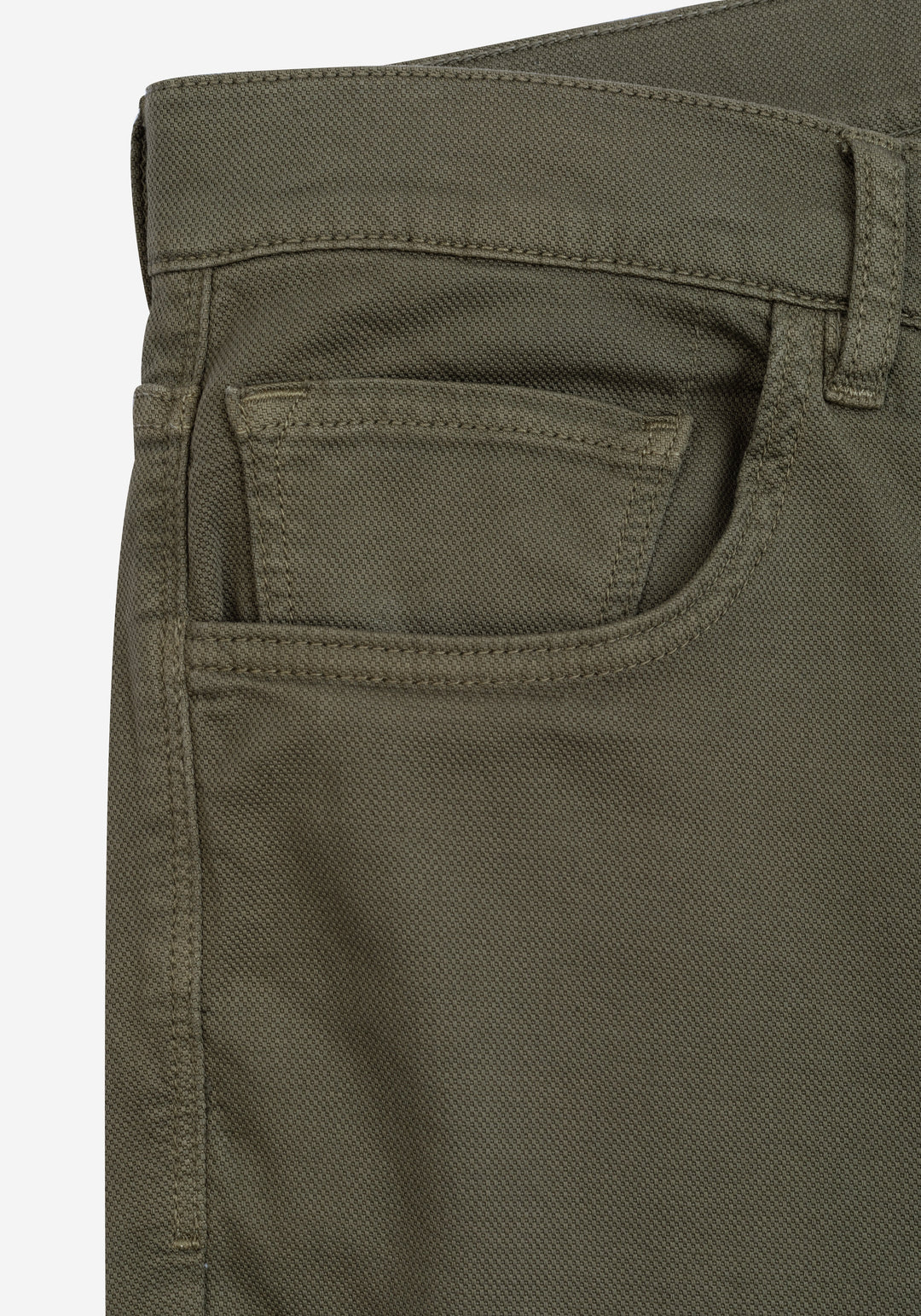 Classic Olive Piqué Gabardine