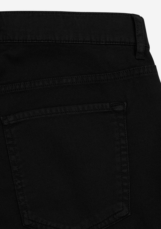 Vanta Black Piqué Gabardine