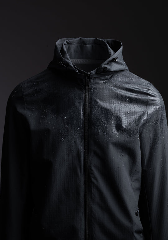 Mist Grey Pocketable Windbreaker Jacket