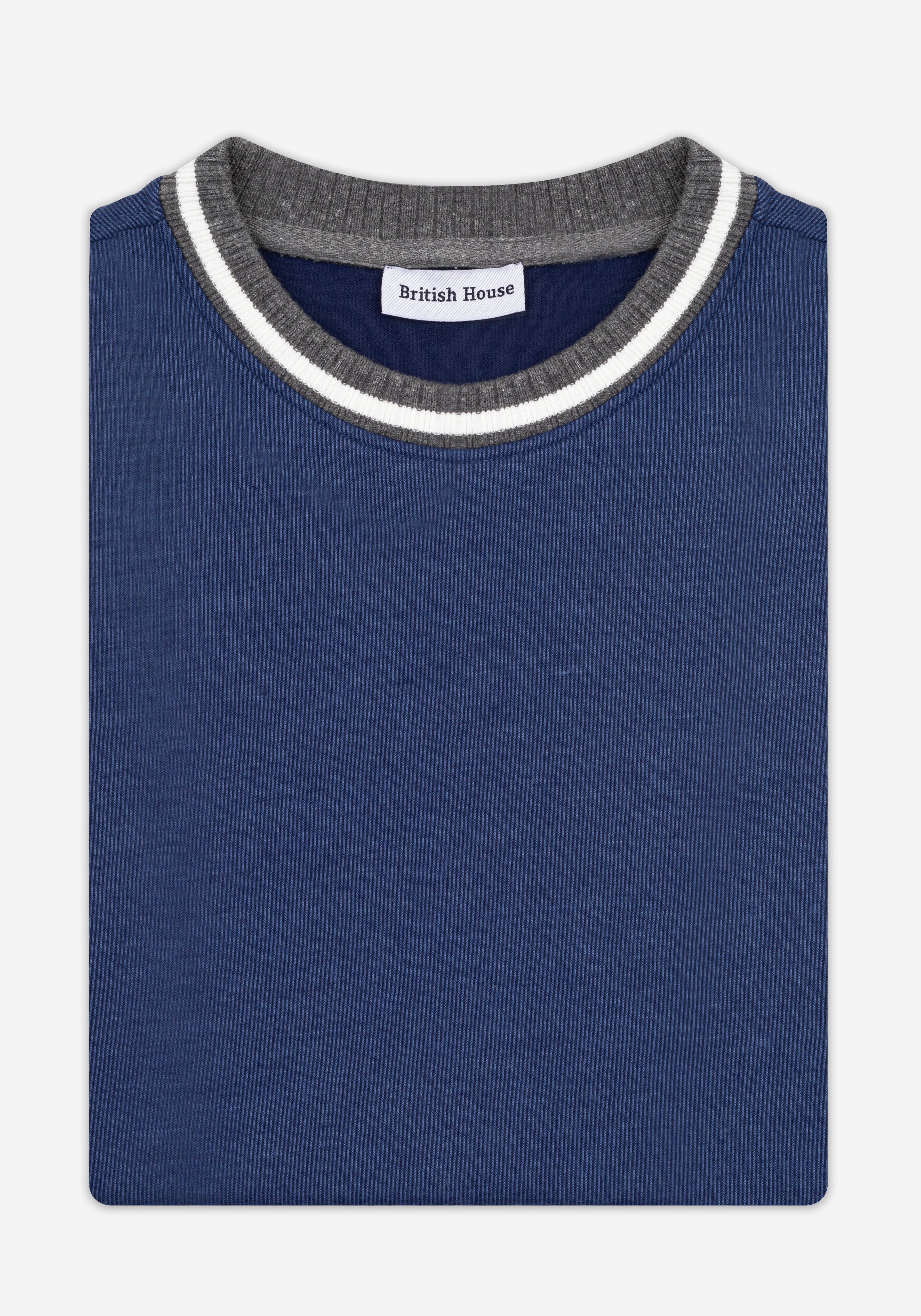 Sapphire Blue Cotton Sweatshirt