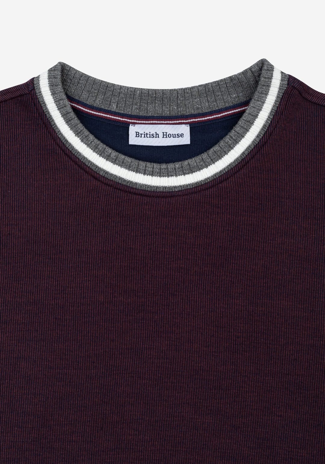 Berry Burgundy Cotton Sweatshirt