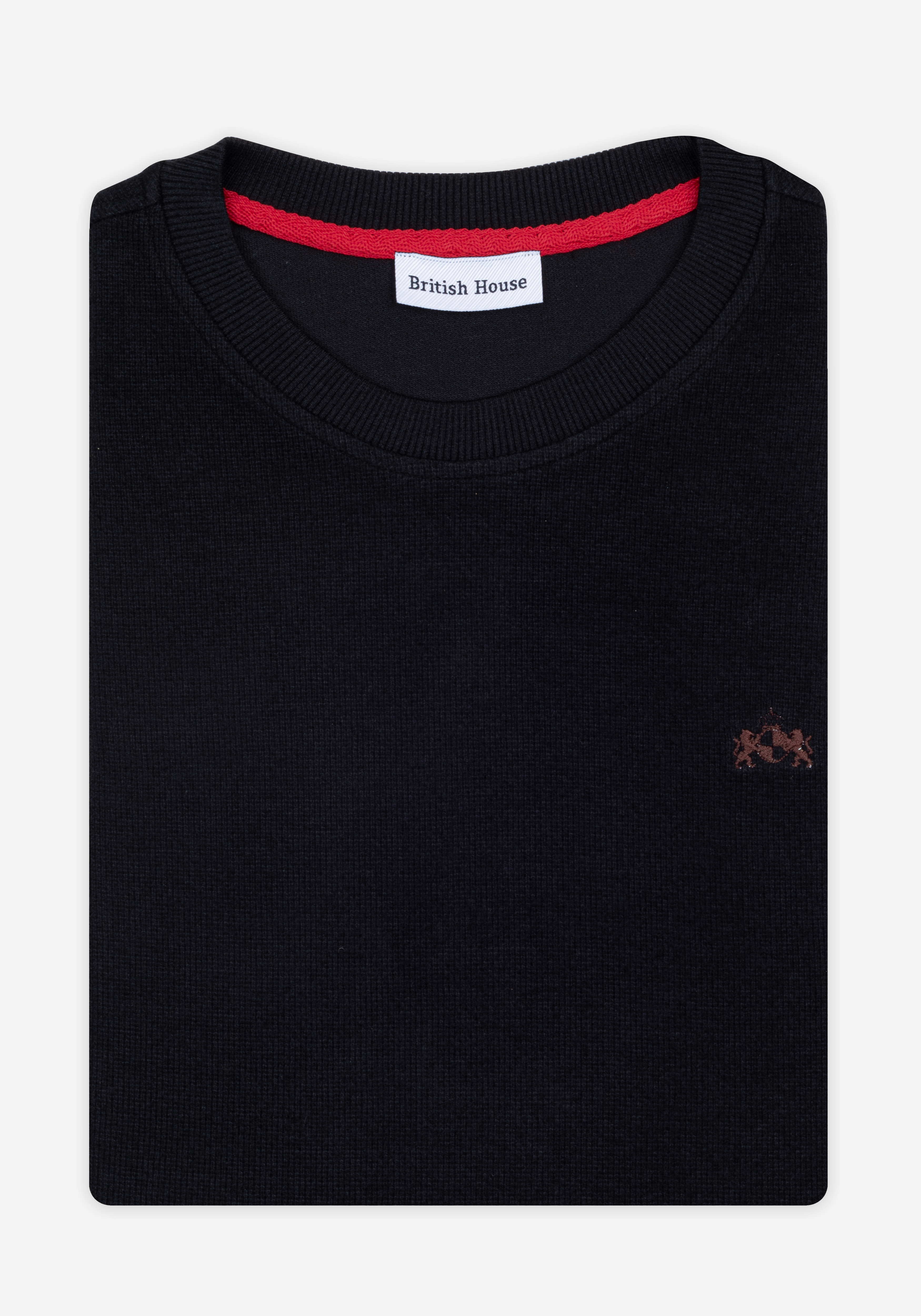 Lunar Black Cotton Sweatshirt