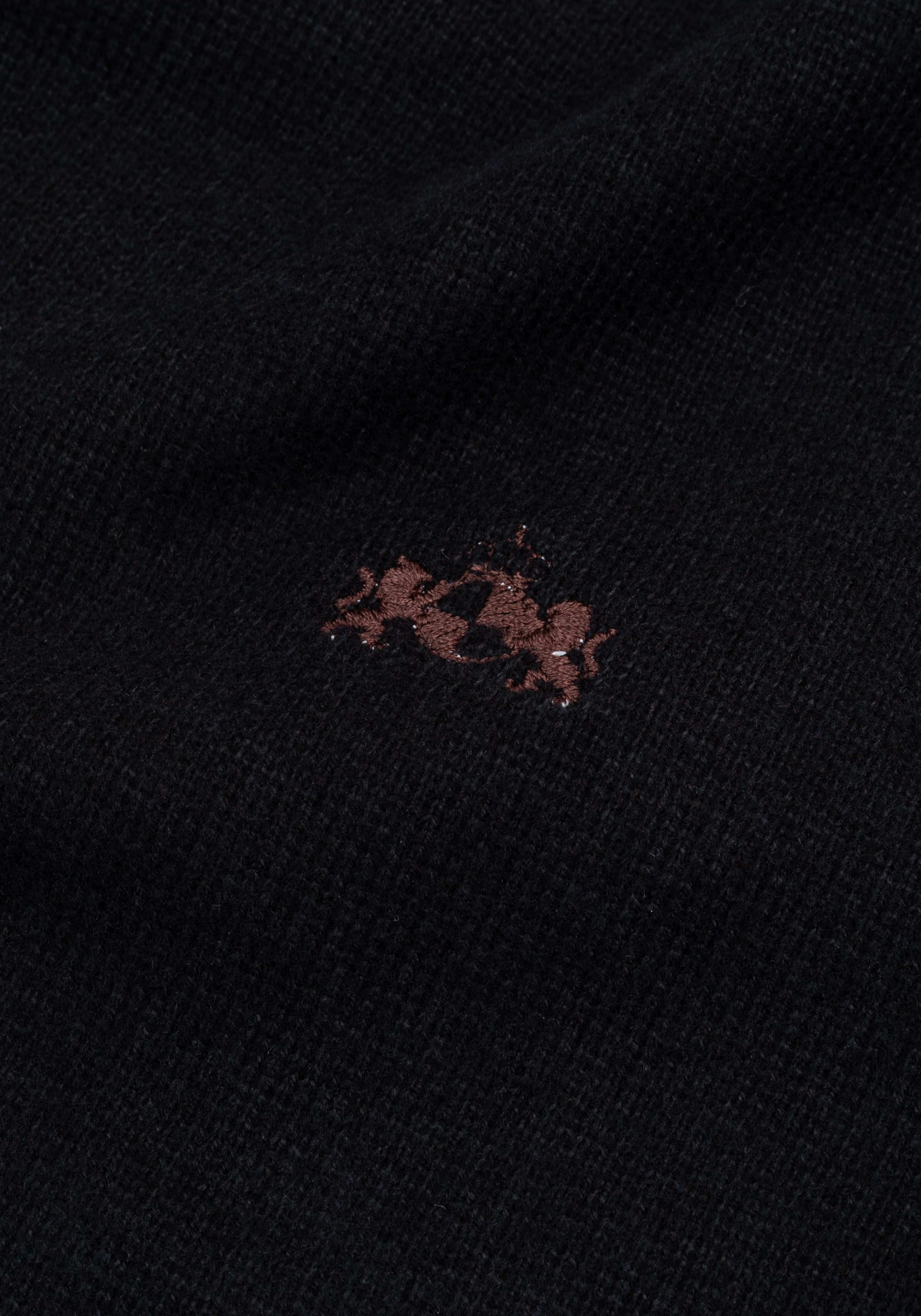 Lunar Black Cotton Sweatshirt