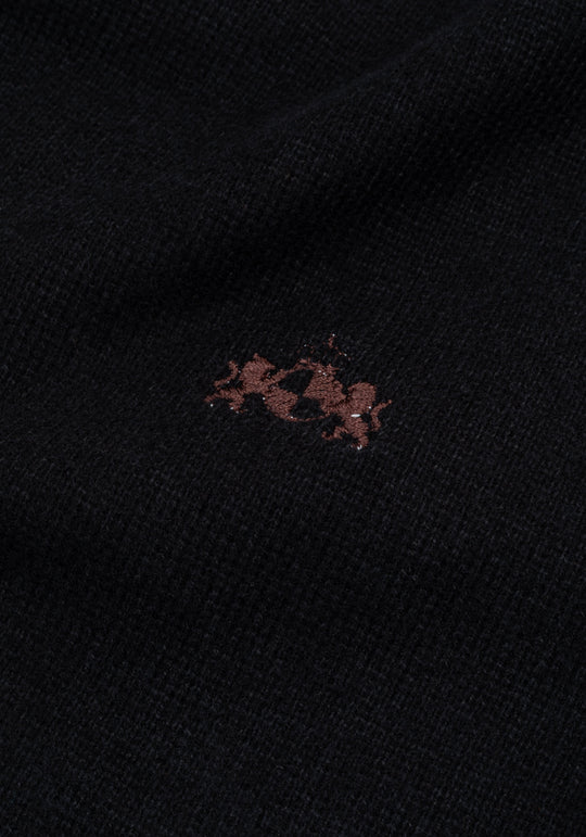 Lunar Black Cotton Sweatshirt