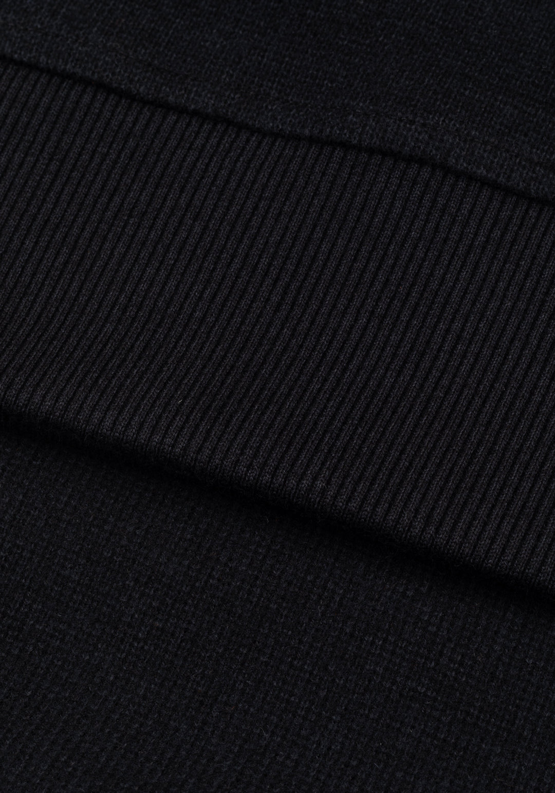 Lunar Black Cotton Sweatshirt