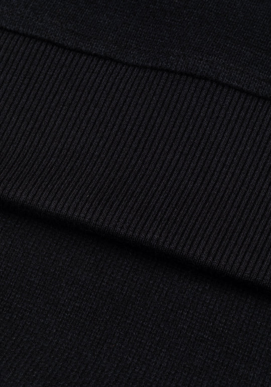 Lunar Black Cotton Sweatshirt