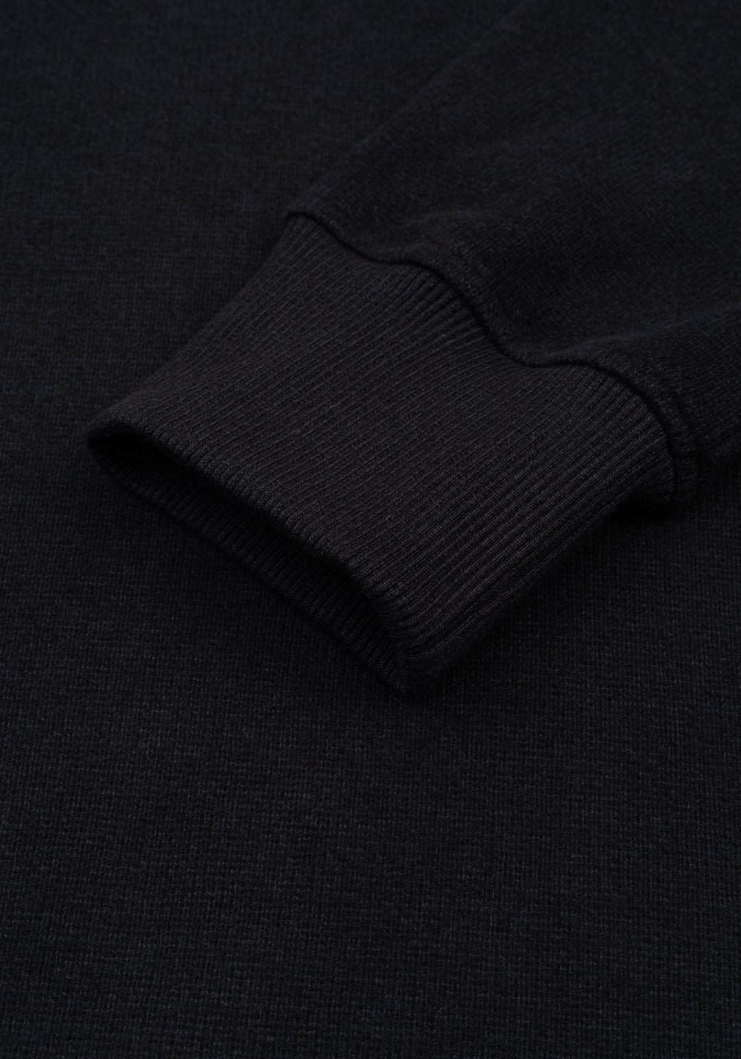 Lunar Black Cotton Sweatshirt