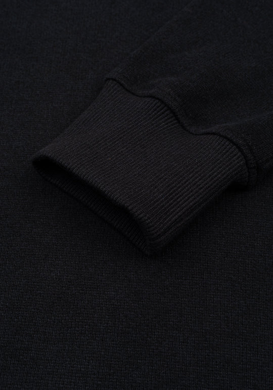 Lunar Black Cotton Sweatshirt