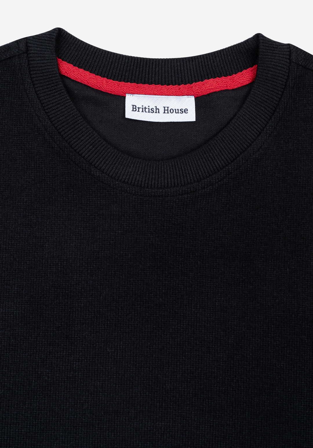 Lunar Black Cotton Sweatshirt