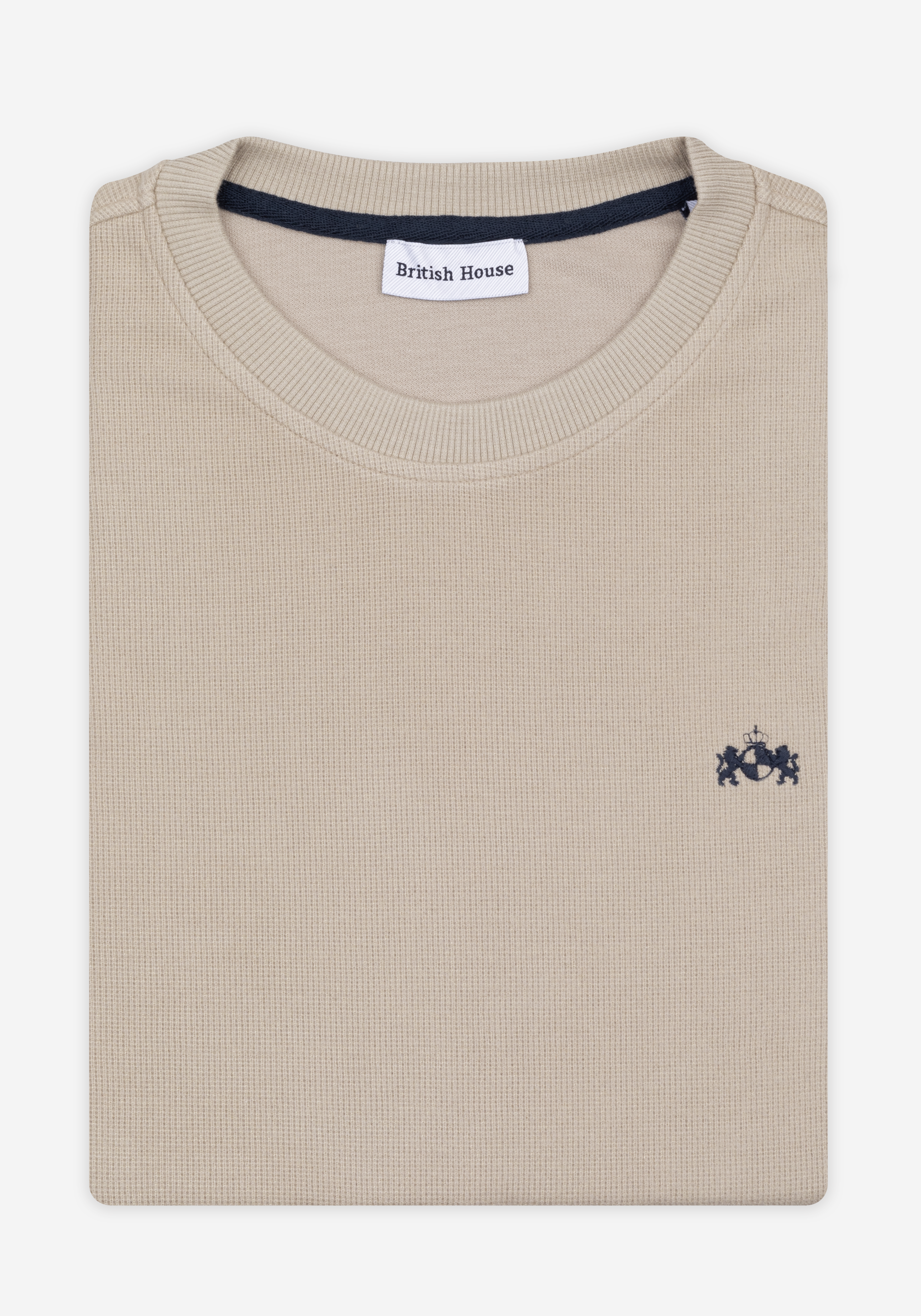 Dune Beige Cotton Sweatshirt